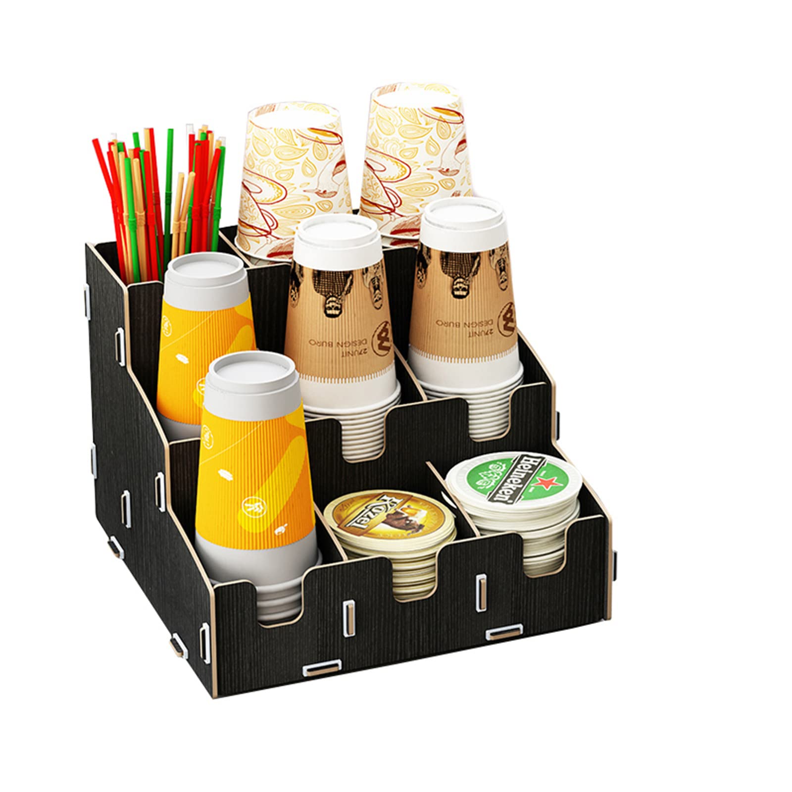 Amazon｜紙コップホルダー コーヒーカップ収納 大容量 カップ